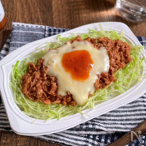 パックご飯で簡単!洗い物ほぼ無し「ツナ缶タコライス」