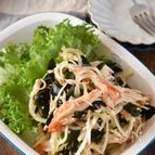 わかめとカニかまのだし醤油サラダ【作り置き】