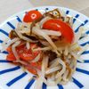 こまりこ😃の作ってみた!投稿(野菜のお助けマン♡もやしとミニトマトとワカメの和風サラダ)