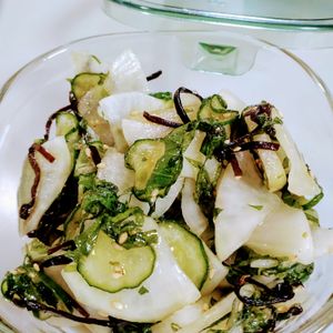ゆみの作ってみた!投稿(ポリ袋で簡単！大根ときゅうりの塩昆布香味漬け#作り置き)