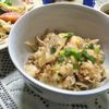 562704の作ってみた!投稿(鮭まるごと炊飯で絶品!『鮭とまいたけとごぼうの炊き込みご飯』)