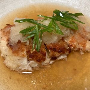 りんごの作ってみた!投稿(【定食屋風チキンカツのおろし煮】おいしすぎる！染み旨おかず♪)