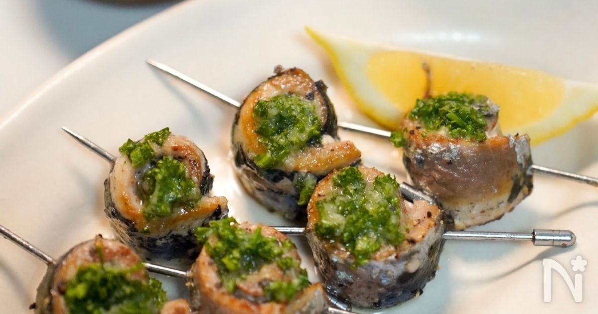 ワインが止まらない‼︎『イワシのエスカルゴバターグリル』