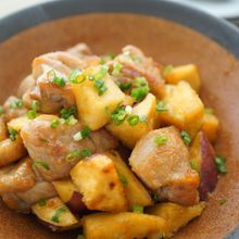 鶏肉とさつまいものコク旨炒め