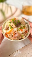 これ一杯で栄養チャージ✨お手軽【サバ缶の炊き込みご飯】