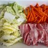 【豚肉と野菜のピリ辛中華煮】トロトロ〜♡丼にもおすすめ◎の下準備