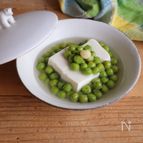 グリーンピースの翡翠あんかけ豆腐