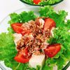 りんの作ってみた!投稿(『豆腐とツナとトマトのサラダ』~胡麻おかかだれ~)