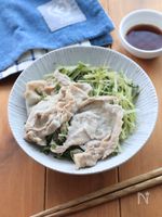 水菜1袋ペロリ♡豚バラのうま塩蒸し