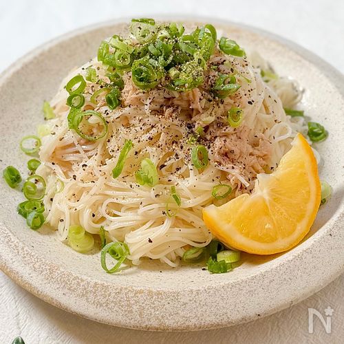 一度食べたら絶対ハマる！【極みツナレモンそうめん】