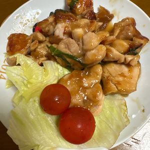 1015810の作ってみた!投稿(鶏の梅しそ照り焼き【#作り置き #お弁当】)