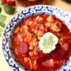 豆入りボルシチ