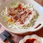 包丁いらず！レンジで3分☆簡単豚しゃぶサラダ