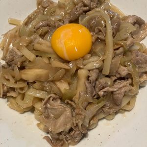 ミントミントの作ってみた!投稿(すき焼き風 焼きうどん)