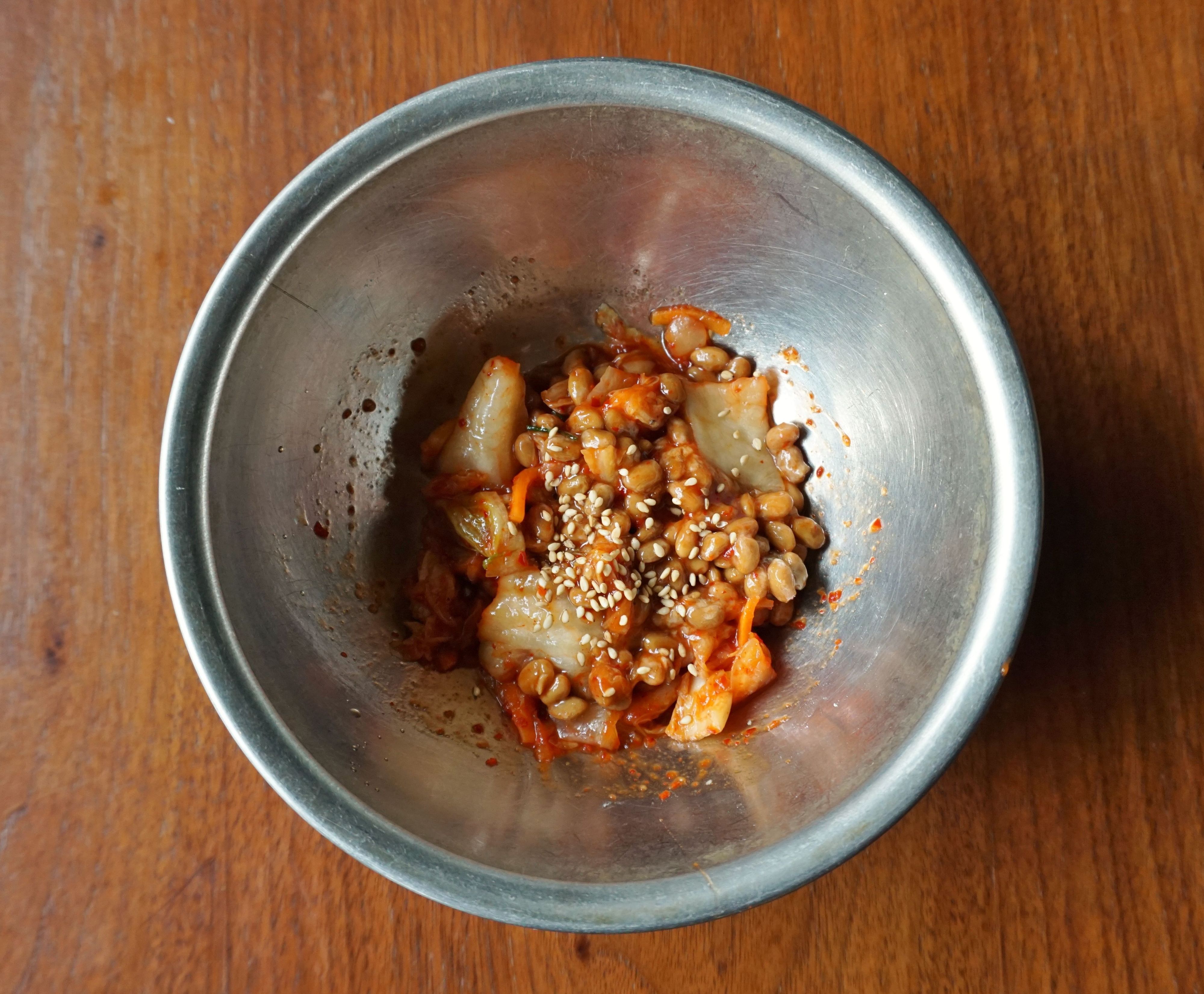 納豆キムチからみ餅 | レシピサイトNadia