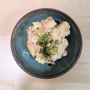 ゆいの作ってみた!投稿(【おかかツナポテサラ】レンジで簡単！少ない材料で手軽に作れる)