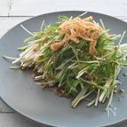 食感がおいしい！抱えて食べたい♪水菜と油揚げのサラダ