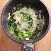 ふんわり卵とほうれん草の中華スープの工程2
