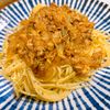ねこまりも🐈‍⬛の作ってみた!投稿(さばパスタ　ミートソース風　)