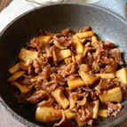 ワンパン10分！【牛肉ときのこの甘辛炒め】ご飯進む♩