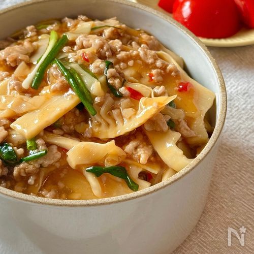 10分で完成！【たけのこ麻婆丼】