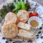 クミン塩で食べるれんこんサンド♩はさみ揚げ！シンプル料理