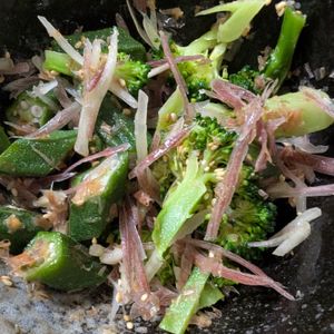 たかし（娘2人）の作ってみた!投稿(秋みょうがとオクラの香味ナムル 【簡単！さっぱりおいしい】)