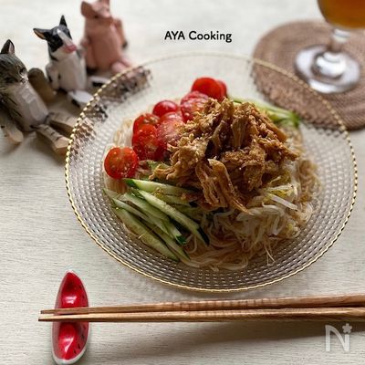 ゴマ香る♪棒棒鶏そうめん‼︎