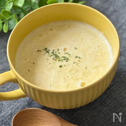 おうちでホテルの味♡とうもろこしの冷製ポタージュ