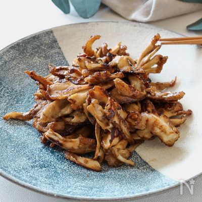 地味に美味しい！肉っぽい！？舞茸の米粉醤油焼き
