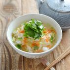 みつばのだし茶漬け。簡単！だし汁は和風だしの素でもOK！