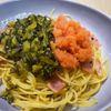 メイの作ってみた!投稿(【明太高菜パスタ】ワンパンで作る絶品和風パスタ♬)