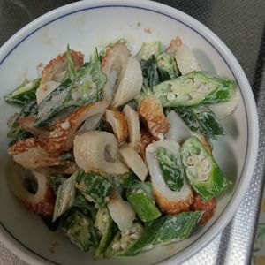 鶏皮坊主の作ってみた!投稿(【ちょっぴり大人な味】オクちくのわさびマヨ和え)