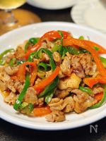 10分で完成！お酒も進む♡【豚肉とピーマンの甘辛マスタード】