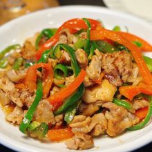 10分で完成！お酒も進む♡【豚肉とピーマンの甘辛マスタード】