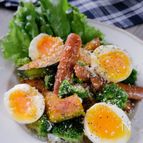 子供も大好き！おうち飲みにも！《かぼちゃとソーセージサラダ》