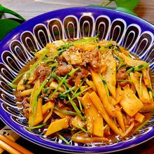 【やばい!!ピーマンない!!】豆苗の青椒肉絲