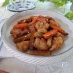 ご飯がすすむ 鶏肉とごぼうの甘辛揚げ煮