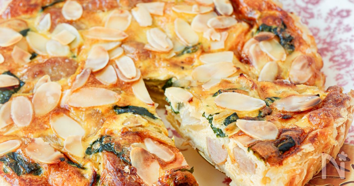 パイシートで簡単ヘルシー【お豆腐キッシュ】生クリームなし！