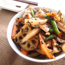 豚バラと根菜のきんぴら
