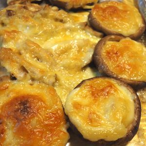 westの作ってみた!投稿(椎茸の味噌マヨチーズ焼き)