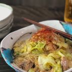 戻さずカンタン♡鶏と春キャベツと春雨の煮物
