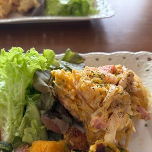 こむぎの作ってみた!投稿(ジャーマンポテト風《ホクホク♡さつまいもサラダ》)