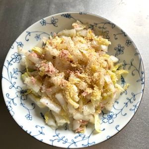1170754の作ってみた!投稿(【白菜が一気に消える】白菜とツナの中華サラダ)