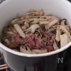 【デミグラスソースなし！】たっぷりきのこのビーフストロガノフの工程2