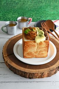焼きそば＆カレーの夢のまるごと一斤トースト
