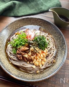 【さば缶と薬味の冷やしそば】簡単にコクうま！