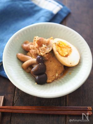 余った木綿豆腐は冷凍して保存。凍み豆腐と豚バラの甘酒煮