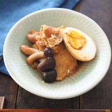 余った木綿豆腐は冷凍して保存。凍み豆腐と豚バラの甘酒煮