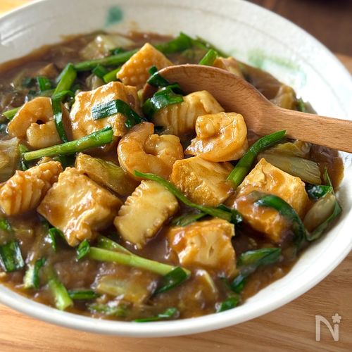 余ったルウで!海鮮カレーあん